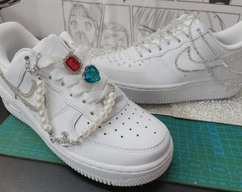 Nike air force 1 custom-(for beauties)