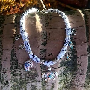 Bandana Charm Necklace | Coastal Charm Necklace