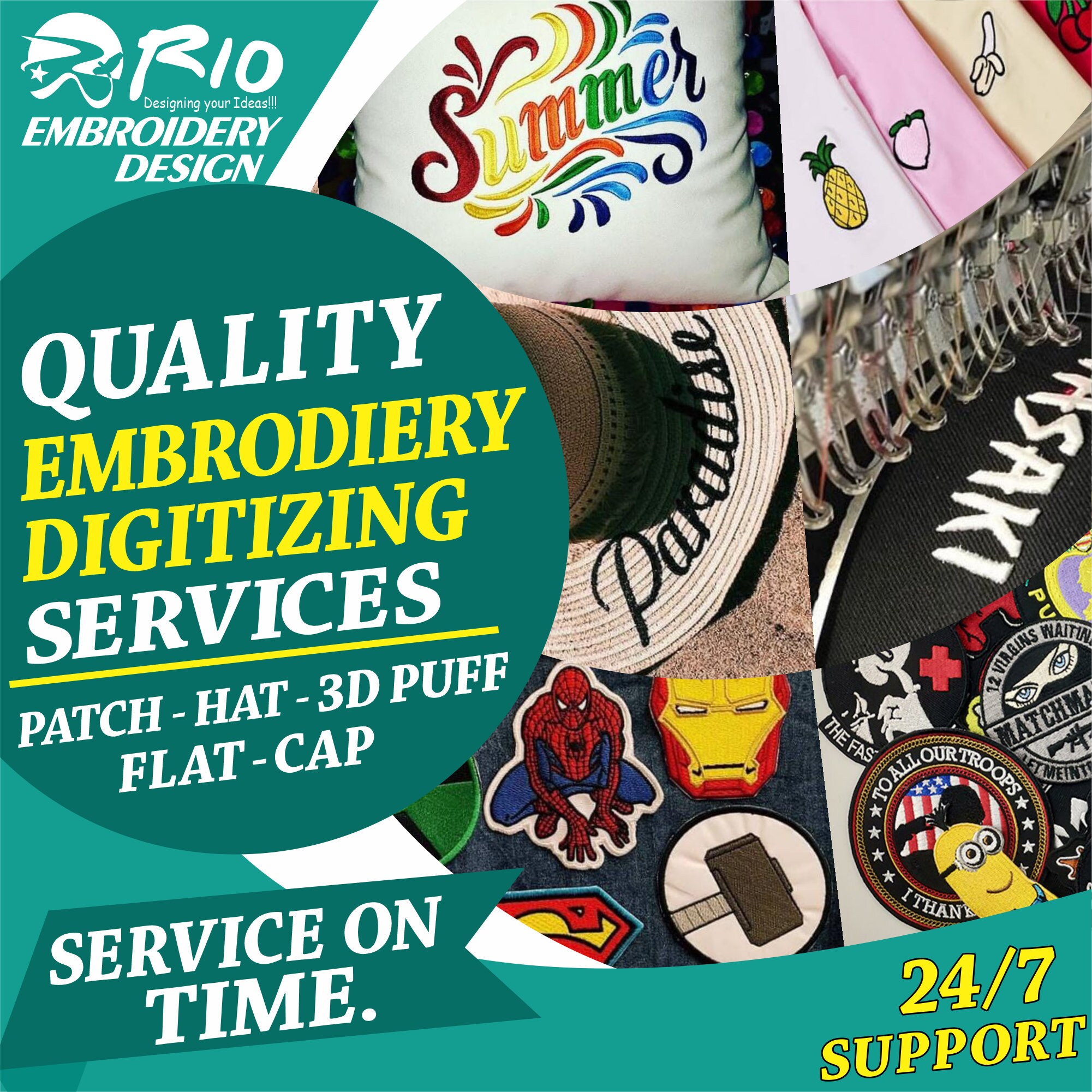 Embroidery Pattern Pes Jef/custom Embroidery Etsy