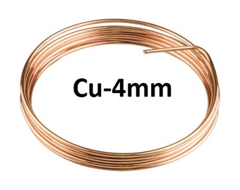 Soft copper wire - Diameter 4 mm - purity 99.9