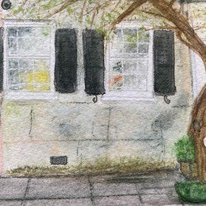 Charleston Row Houses Original Watercolor Limited Edition Art Print image 8