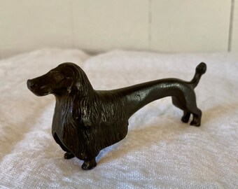 Soporte para cuchillos de perro de peltre de estilo Art Nouveau de Kayerzinn, Alemania
