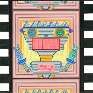 Crook - colored pencil drawing print