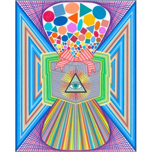The Present - colored pencil drawing print