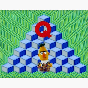 Puppets - colored pencil drawing print