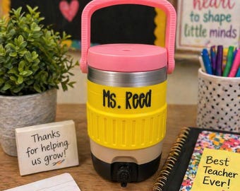 Personalized Teacher Can Cooler | Custom Name 3D Printed Koozie