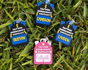 Custom NFC Emergency Tag – Kids Backpack, School Safety ID