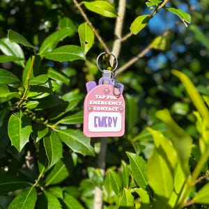 Custom NFC Emergency Contact Tag for Kids – Tap for Parent Info | Backpack Safety Tag, Smart ID Keychain, School & Travel Alert