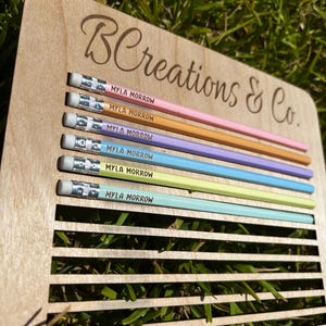 Custom Name Pencils | Pastel Color Pencils | School | Name Pencils | Personalized
