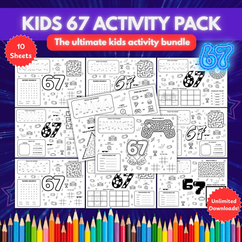 67 Colouring - Etsy