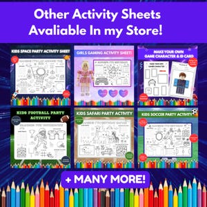 67 Kids Activity Sheet | Funny 6 7 Birthday Activity | Kids Party Favour Idea | Six Seven Meme Birthday Party Activity | Instant Download image 7