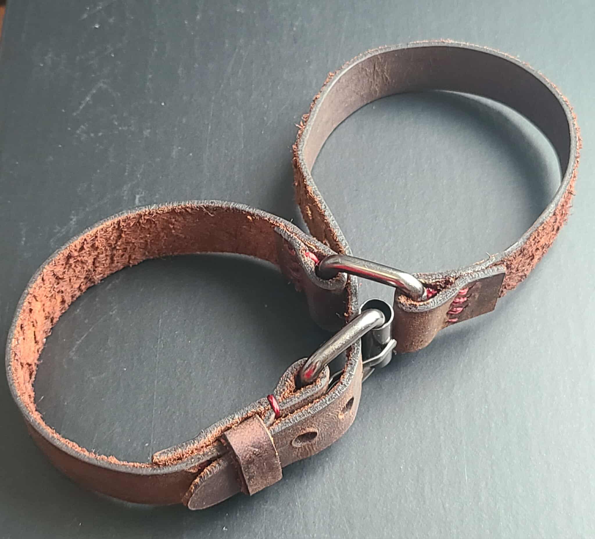 Handcuff Secrets Secret Handcuff - Leather Restraint - Adjustable Bracelet - Collar - Etsy