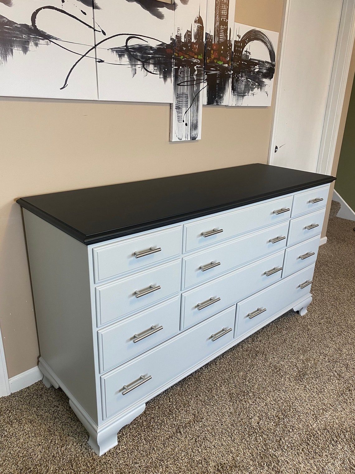 refinished Ethan Allen Dresser Etsy