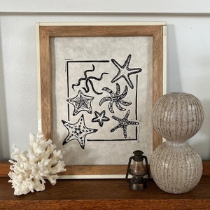 Sea-ing Stars - Starfish Handmade Block Print