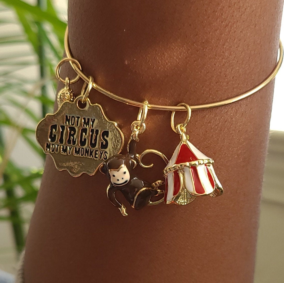 Circus Themed Charm Bracelet Etsy