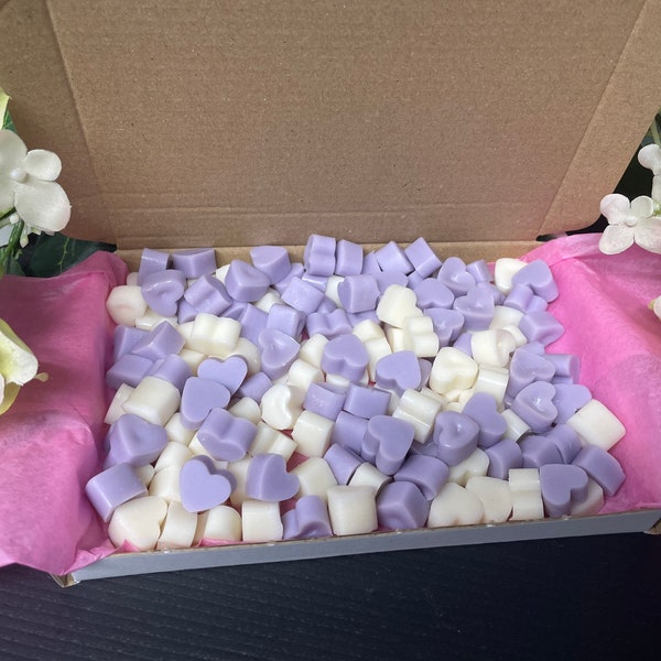 Mini Wax Heart Melt Pebbles 150g | highly Scented soy wax | Lots of fragrance options available | Perfect for Mother’s Day gifts