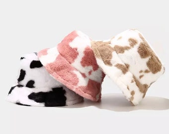 Fluffy Cow Bucket Hats | Bucket Hat Collection