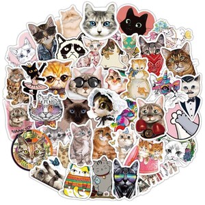 Cute and fun Cat vinyl sticker packs