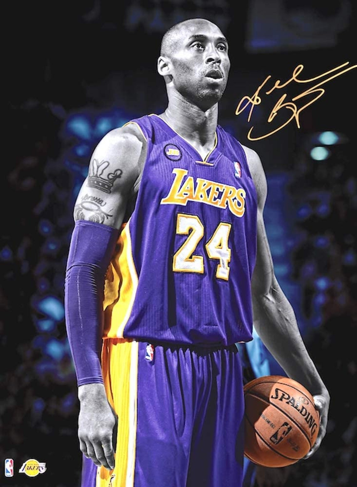 Kobe Bryant Signature Moment Poster Black Mamba Mentality Etsy