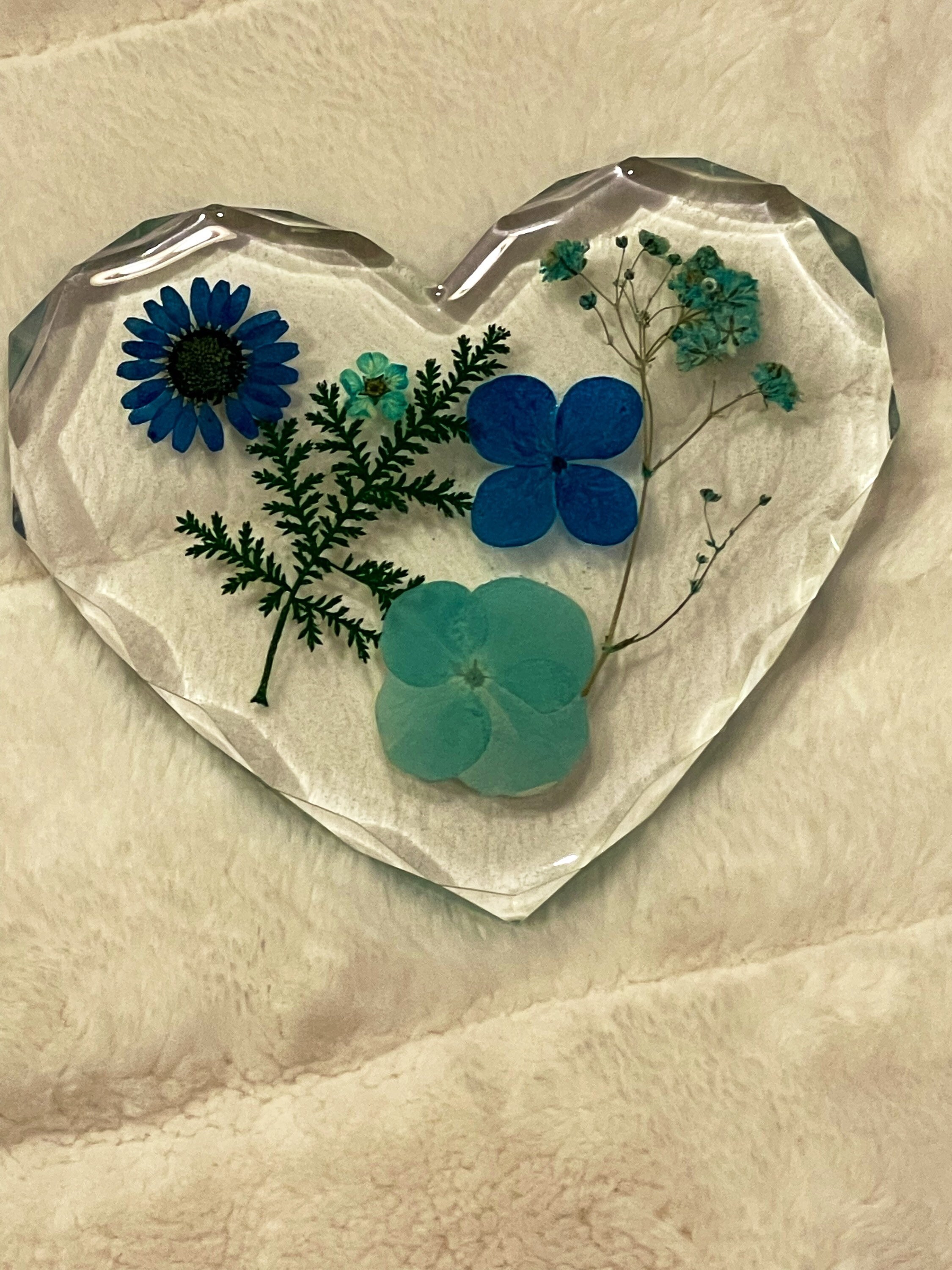Custom Resin Heart Coaster Etsy