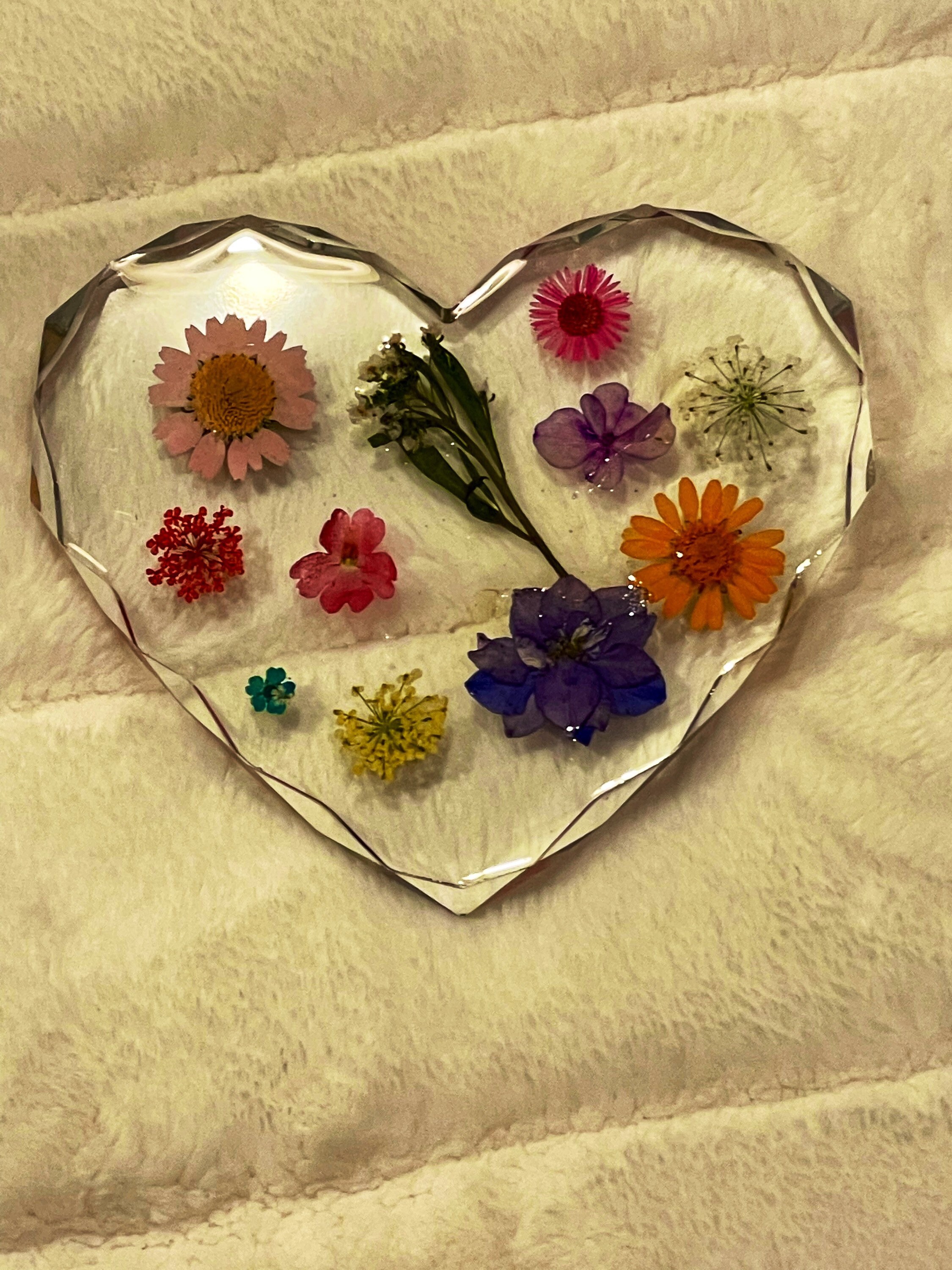 Custom Resin Heart Coaster Etsy