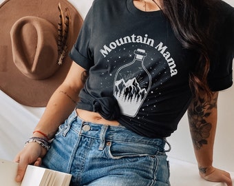 Mountain Mama Tee, Mountains t shirt, Camping tee, Nature t shirt, Mountain mama shirt, Mountain mama, Mountain mom