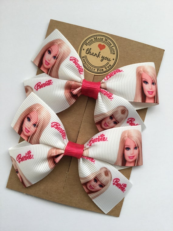 Coppia di bambole Barbie nastri per capelli fiocchi a coccodrillo/bobbles  accessori per capelli per bambine -  Italia