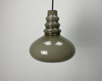 Gray glass pendant lamp by Peill & Putzler 1960