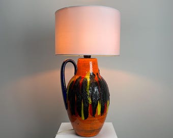 Ceramic table lamp by Scheurich from West Germany 1960