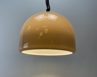 1 of 2 Brown plexiglass STAFF Leuchten pendant light, 1970