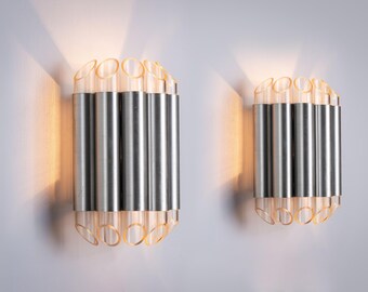 Set of 2 wall lamp Septiem C-1670 by Raak Amsterdam 1960