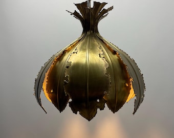 1 or 2 Copper butterfly XL pendant lamp by Svend Aage Holm Sørensen 1960