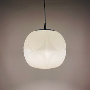 White frosted glass artichoke pendant light XL by Peill and Putzler image 1