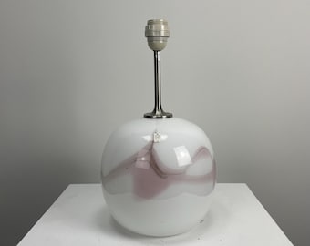 1 of 2 Large SAKURA table lamp by Michael Bang for Holmegaard, Denmark 1980