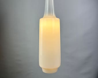 White glass pendant light Napoli XL by Aloys Gangkofner for Peill and Putzler, 1950