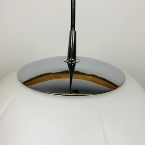 White frosted glass artichoke pendant light XL by Peill and Putzler image 3