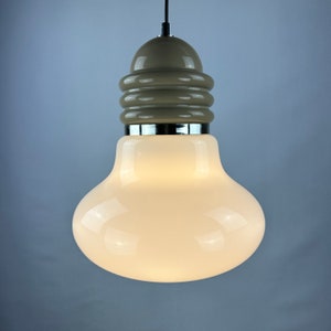 Grande luminária pendente italiana com gotas de vidro de Enrico Tronconi, 1960