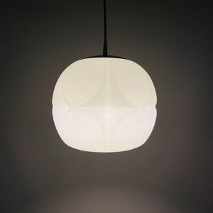 White frosted glass artichoke pendant light XL by Peill and Putzler image 7