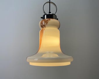 Trumpet shaped pendant light by Doria Leuchten 1960