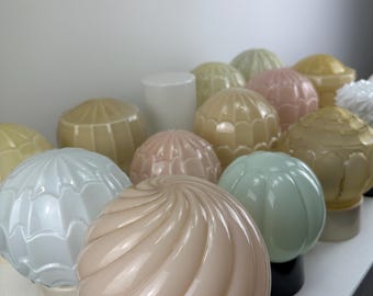NEW! - Art Deco Thabur ceiling lamp/ceiling light 1930 - (green, pink, beige, white)