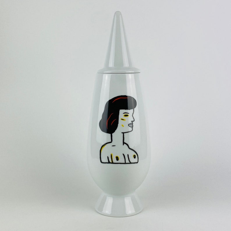 Alessi Tendentse Vase by Guillermo Tejeda for Alessandro Mendini 100% Make-up series No. 83 image 2