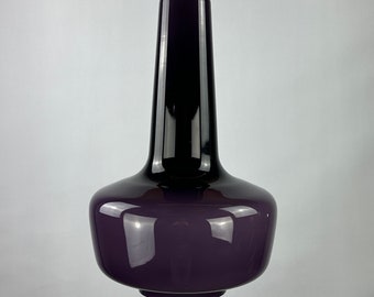 Purple opaline glass pendant light CRETE Holmegaard by Jacob Bang, 1960