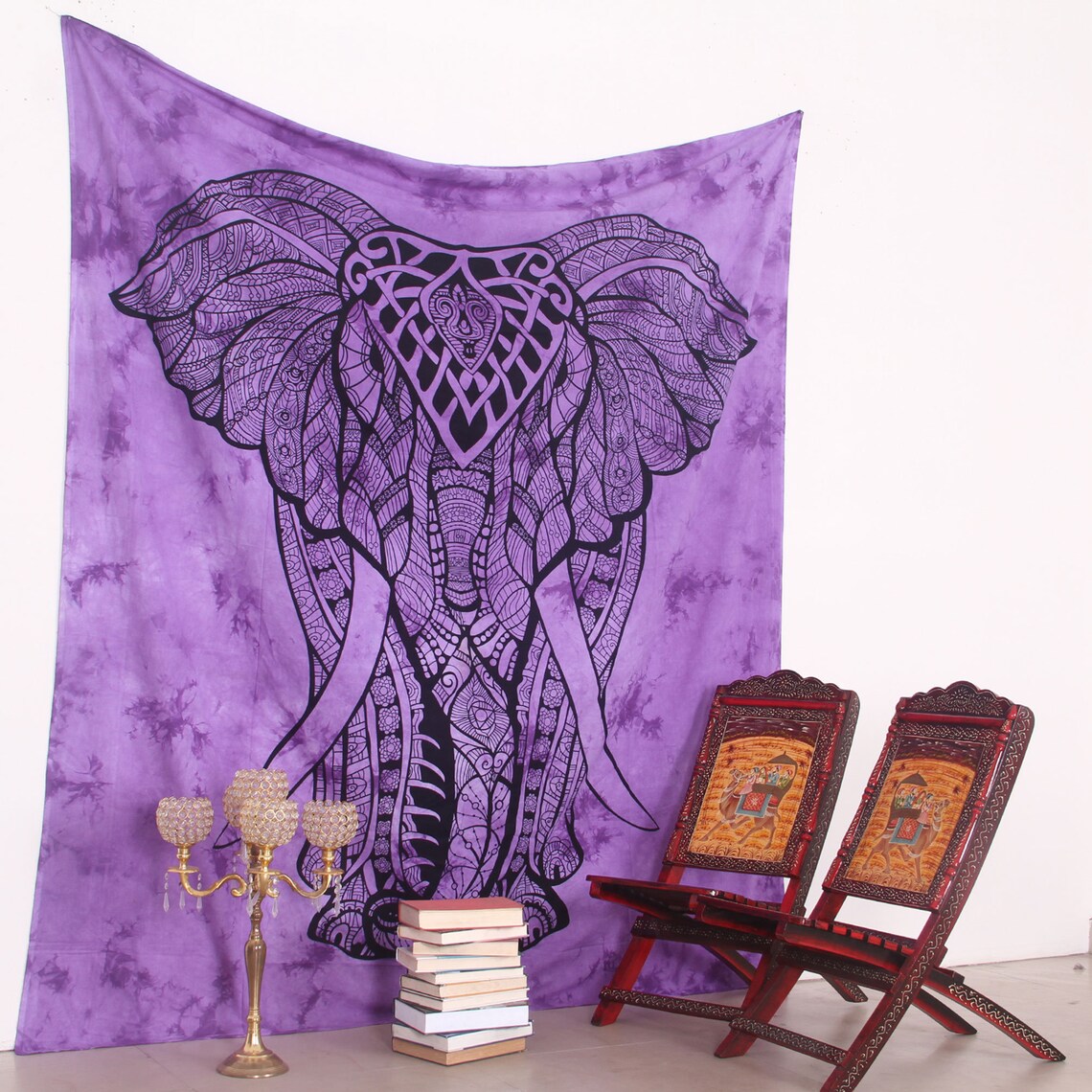 Elephant Tapestry Psychedelic Tapestry Mandala Tapestry Etsy