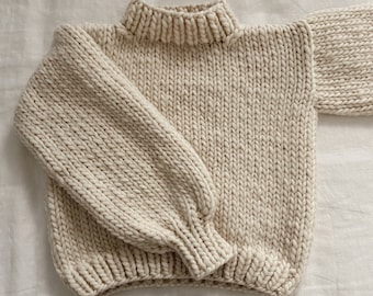 Knitting Pattern: Stockinette Jumper - beginner friendly pattern for a chunky knit