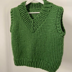 Knitting Pattern: the V Neck Vest by Lovebird Knitwear - Etsy