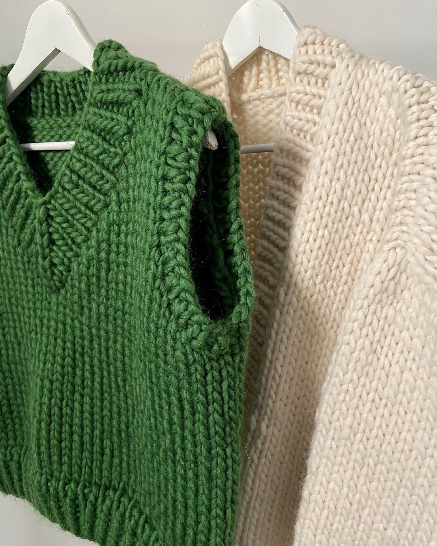 Knitting Pattern: the V Neck Vest by Lovebird Knitwear