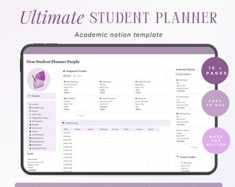 Notion Student Template | All-in-one Student Dashboard