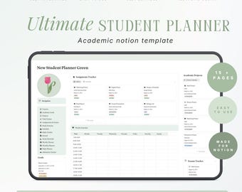 Notion Student Planner Template | Study & Assignment Dashboard