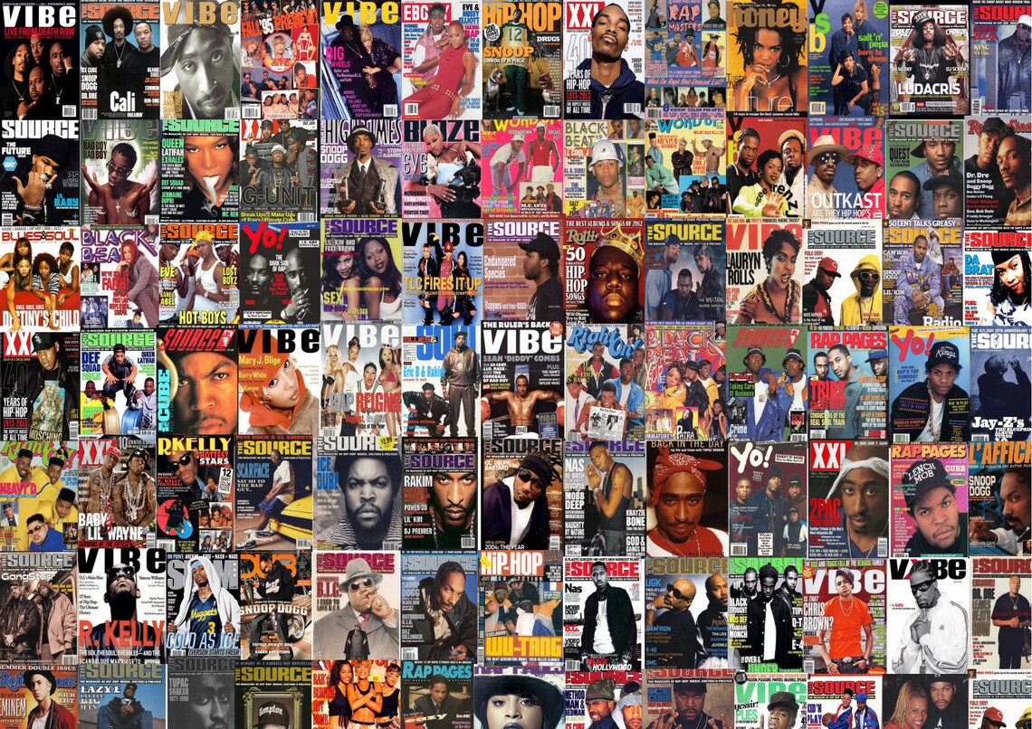 300 PCS Hip Hop Magazines Cover collage kit retro collage | Etsy