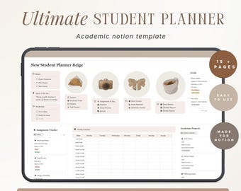 Notion Student Template | Ultimate Academic Planner Dashboard
